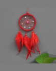 Retro łapacze snów pióra dekoracji wnętrz 1 PC dekoracji dla samochodów Dream Catcher Feather ściany wiszące Trendy w stylu Vint