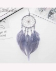 MIAMOR mały różowy i biały Dreamcatcher i wiatr kuranty samochód wisiorek i wystrój domu i ściany wiszące Dream Catcher prezent 