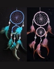 4 kolory sypialnia Deco Dream Catcher z piórami dekoracja na ścianę do sypialni wiatr kuranty