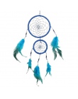 4 kolory sypialnia Deco Dream Catcher z piórami dekoracja na ścianę do sypialni wiatr kuranty