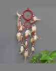 Nowy mur wiszące pióro dekoracji dla samochodów w stylu Vintage okrągły łapacze snów Dream Catcher dekoracji wnętrz Retro 1 PC w