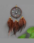 Nowy mur wiszące pióro dekoracji dla samochodów w stylu Vintage okrągły łapacze snów Dream Catcher dekoracji wnętrz Retro 1 PC w