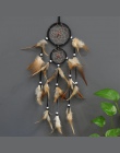 Nowy mur wiszące pióro dekoracji dla samochodów w stylu Vintage okrągły łapacze snów Dream Catcher dekoracji wnętrz Retro 1 PC w