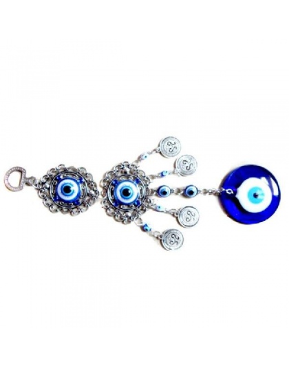 LanLan niebieski Evil Eye Amulet ochrony turecki wiatr kuranty wiszące na ścianie domu dekoracji błogosławieństwo prezent szczęś