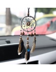 1 pc ręcznie indyjski Dream Catcher netto z pióra wiatr kuranty ściany wiszące Dreamcatcher ozdoby do dekoracji domu wisiorek