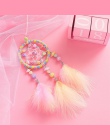 1 pc ręcznie indyjski Dream Catcher netto z pióra wiatr kuranty ściany wiszące Dreamcatcher ozdoby do dekoracji domu wisiorek