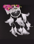 Mrosaa 1 sztuk ręcznie robione indyjskie Dreamcatcher netto pióra wiatr kuranty ściany wiszące rzemiosła Dream Catcher samochód 