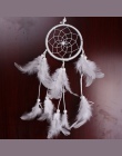 Mrosaa 1 sztuk ręcznie robione indyjskie Dreamcatcher netto pióra wiatr kuranty ściany wiszące rzemiosła Dream Catcher samochód 