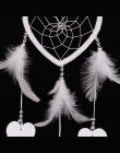 Dream Catcher okrągłe białe pióra ozdoba do powieszenia na ścianie Decor Craft nordic dekoracja pokoju dla dzieci habitacion wia