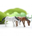 Fantazyjne bajki ogród Mini śliczne mech mikropejzaż rzemiosło żywicy miniatury Ornament Mini koń figurki dekoracje do przydomow