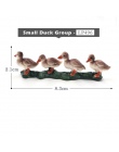 Symulacji gospodarstwa kurczaka kaczki gęsi model zwierzęcia Bonsai figurka wystrój domu miniaturowy bajkowy ogród akcesoria dek