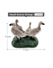 Symulacji gospodarstwa kurczaka kaczki gęsi model zwierzęcia Bonsai figurka wystrój domu miniaturowy bajkowy ogród akcesoria dek