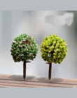10 sztuk Mini dekoracje ogrodowe żywica drzewo Fairy Garden miniatury drzewa ogród dekoracji Terrarium figurki miniaturowe figur