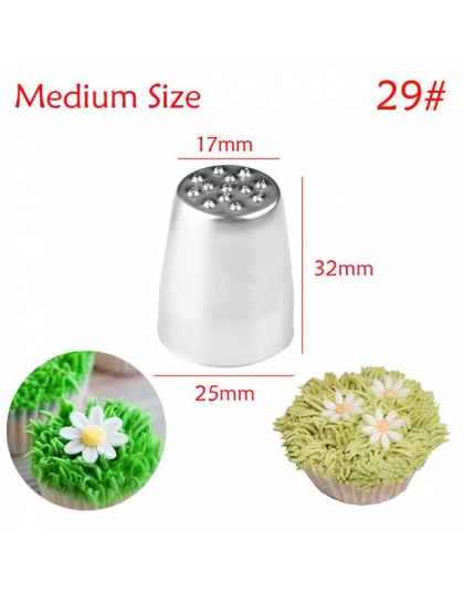 1 Pc lub 3 sztuk/zestaw krem do trawy dysze ze stali nierdzewnej Sugarcraft Decor Cupcake szef końcówka do dekorowania ciasta ru