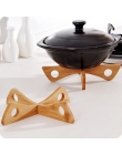 Kreatywny stojak odpinany stół z drewna mata kuchnia garnek izolacji ciepła chłodzenia danie Potholders gadżet uchwyt Anti-gorąc