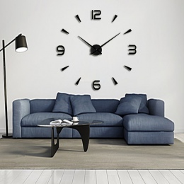 Muhsein zegar ścienny nowoczesny design Home DIY zegar ścienny dekoracji wnętrz duże naklejki ścienne wyjątkowy prezent darmowa 
