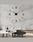 Muhsein Super 3D DIY duży zegar ścienny akrylowe metalowe lustro Super duże spersonalizowane cyfrowe zegarki ścienne zegary darm
