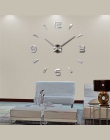 Muhsein Super 3D DIY duży zegar ścienny akrylowe metalowe lustro Super duże spersonalizowane cyfrowe zegarki ścienne zegary darm