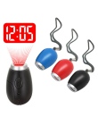 Cyfrowy zegar projekcyjny mini alarm zegar brelok led stylowy zegarek noc magia projektor zegar z przycisk baterii