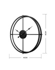 40 cm duży cichy zegar ścienny nowoczesny Design zegary wystrój domu biuro europejski styl wiszące zegary ścienne zegary zegar n