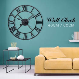 40/60 cm nowa moda nowoczesny okrągły metalowy zegar ścienny proces lutowania bardzo trwałe do pokoju badań biura salony kawiarn