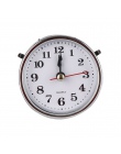 2-1/2 "(65mm) zegar kwarcowy ruch wkładka cyframi rzymskimi biały twarz srebrny wykończenia zegarek DIY akcesoria