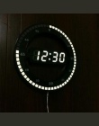 Nowa oferta 3d hollow led cyfrowy zegar ścienny z automatyczna regulacja jasności elektroniczny zostało uruchomione sekund zegar