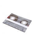 Drzwi mata flaneli pluszowe Vintage kaseta magnetofonowa kryty wycieraczka antypoślizgowe drzwi maty podłogowe dywan dywaniki wy