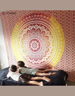Indian Mandala gobelin ściany wiszące wielofunkcyjny gobelin Boho drukowane narzuty pokrywa mata do jogi koc piknikowy tkaniny