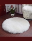 Miękkie dywan z owczej skóry krzesło pokrywa sztuczna wełna ciepły włochaty dywan sypialnia mata poduszka na siedzenie skóry fut