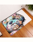 Nowoczesne maty flanelowe piękny pies drukowanie dywany antypoślizgowa mata podłogowa kuchnia salon dywaniki na zewnątrz zwierzą