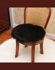 Miękkie sztuczne dywan z owczej skóry krzesło pokrywa sztuczna wełna ciepły włochaty dywan 30x30 CM tappeto cucina okrągły dywan