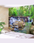 Piękne ściany wiszące gobelin las piękny wodospad Hd dekoracje ręcznik plażowy charakter namiot Mural dywan poliestrowy