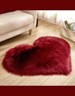 Niebieski biały różowy dywan z długim włosiem pokoju dziecka sypialnia miękka powierzchnia mata miłość kształt serca dywany z fu