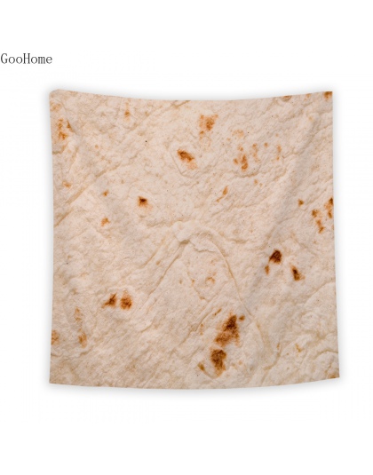 Tortilla gobelin ścienny pokrywa ręcznik plażowy rzut koc piknik joga Tortilla mata koc Home dekoracji