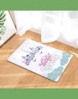 Jednorożec mata podłogowa Cartoon drukowane Suede dywan dekoracji wnętrz mata łazienkowa do kąpieli wc dywan kuchnia dywan