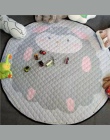 Kawy niedźwiedź chłopiec playmat Antiskip dywan dziewczyna mata do pokoju 150*150 okrągłe pudełko do przechowywania w mata plażo