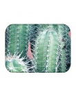 1 sztuk 40*60 cm tropikalny Cactus Monstera wzór antypoślizgowe zamszowe dywan wycieraczki wycieraczka na zewnątrz kuchnia mata 