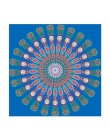 Elegancki paw drukowane Tapestry czechy Mandala kwiatowy dywan ściany wiszące gobelin dla dekoracje ścienne mody plemię styl
