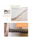 Biały/różowy/szary długie pluszowe Ultra miękkie puszyste dywaniki prostokąt maty podłogowe przeciwpoślizgowe sztuczna wełna dyw
