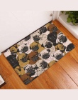 DecorUhome flanelowe wodoodporne zapraszamy mata podłogowa Cute Cartoon buldog dywan dywaniki do sypialni dekoracyjne mata na sc