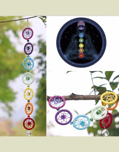 H & D Muladhar Dream Catcher Właściwy Kolor z Chakra Chakra Wiszące na Ścianie Decor Nautical Home Decor Dreamcatcher 18.5 inch 