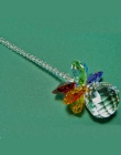 1 sztuk kryształ Suncatcher wiszące pryzmat wisiorek Handmade kryształy ozdoba wystrój domu Rainbow Maker pryzmaty wisiorek