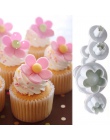 4 sztuk/zestaw Plum Blossom kwiat tłok kremówka Sugarcraft ciasto dekorowanie narzędzia ciastko DIY Stamper akcesoria do pieczen