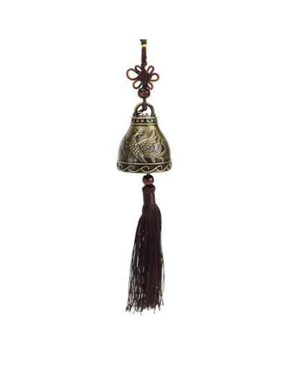 Wysokiej jakości w stylu Vintage szczęście wiatr gongu Feng Shui dzwon błogosławieństwo gongu wiatr węzeł na szczęście Fortune d
