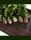 Moda 5 sztuk Mini Mountain ozdoby Bonsai roślin ogrodnictwo akcesoria ogrodowe naturalne żywica dom salon dekoracyjne
