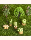 5 sztuk/1 zestaw realistyczne Mini sztuczne mięsiste kaktus roślin prawdziwy dotykowy Palm Bonsai krajobraz dekoracyjne kwiat de