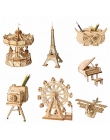 Rolife do dekoracji domu DIY drewniane miniaturowe figurki 3D drewniane Puzzle montażu w stylu Vintage akcesoria do modeli dekor