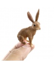 Symulacja mini królik model zwierzęcia rysunek zając figurka wystrój domu miniaturowy bajkowy ogród akcesoria nowoczesne statua