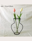 Nordic żelaza wazony dla roślin półki kwiat wazon ogród nowoczesny kreatywny wazon na nowy rok wystrój akcesoria do dekoracji do